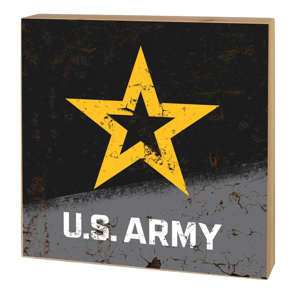 Army Star 5x5 Distressed Block