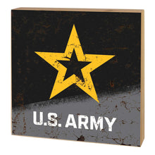 Load image into Gallery viewer, Army Star 5x5 Distressed Block