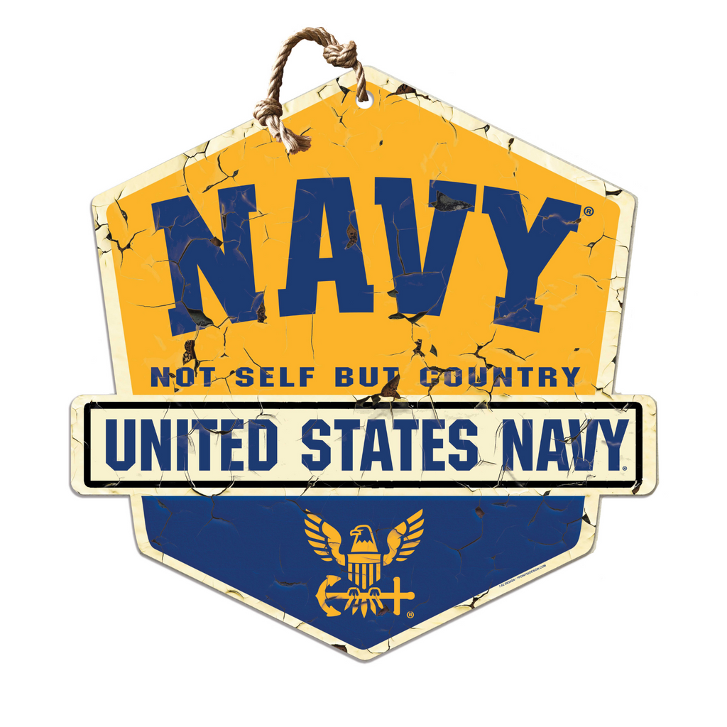 United States Navy Not Self But Country Badge*