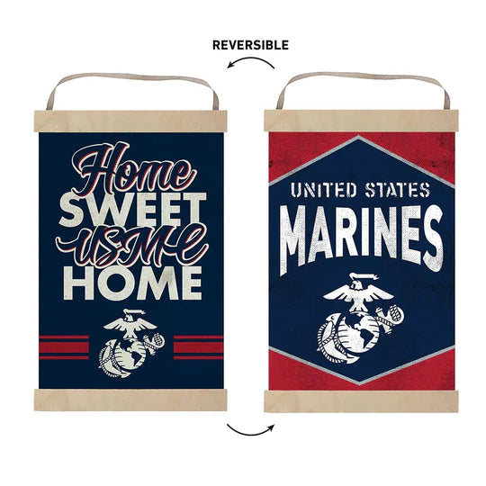 Marines Home Sweet Home Reversible Banner
