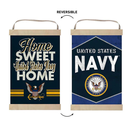 Navy Home Sweet Home Reversible Banner*