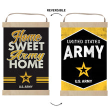 Load image into Gallery viewer, Army Home Sweet Home Reversible Banner