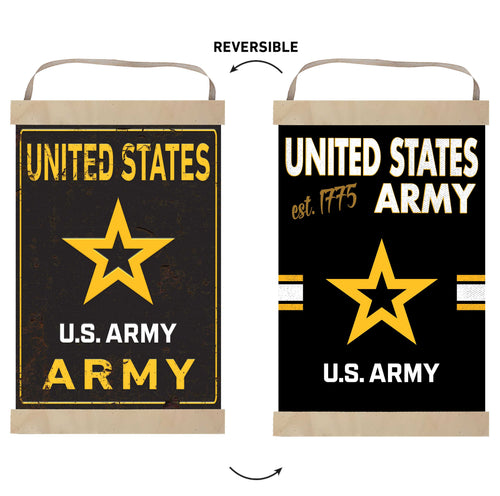Army Faux Rusted Reversible Banner*