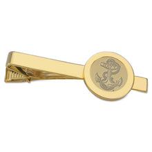 Load image into Gallery viewer, Navy Anchor Tie Bar (Gold)*