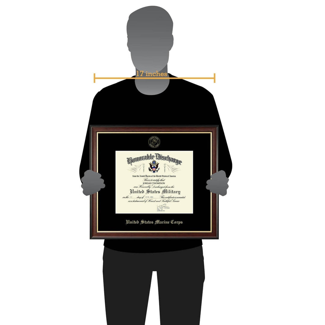 United States Marine Corps Honorable Discharge Certificate Frame (Horizontal)*