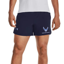 Load image into Gallery viewer, Air Force Wings Under Armour Men&#39;s Launch Run 5&quot; Shorts (Navy)
