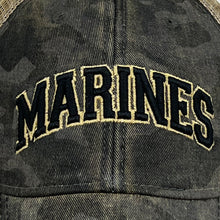 Load image into Gallery viewer, Marines Arch Old Favorite Trucker Hat (Black Field Camo)