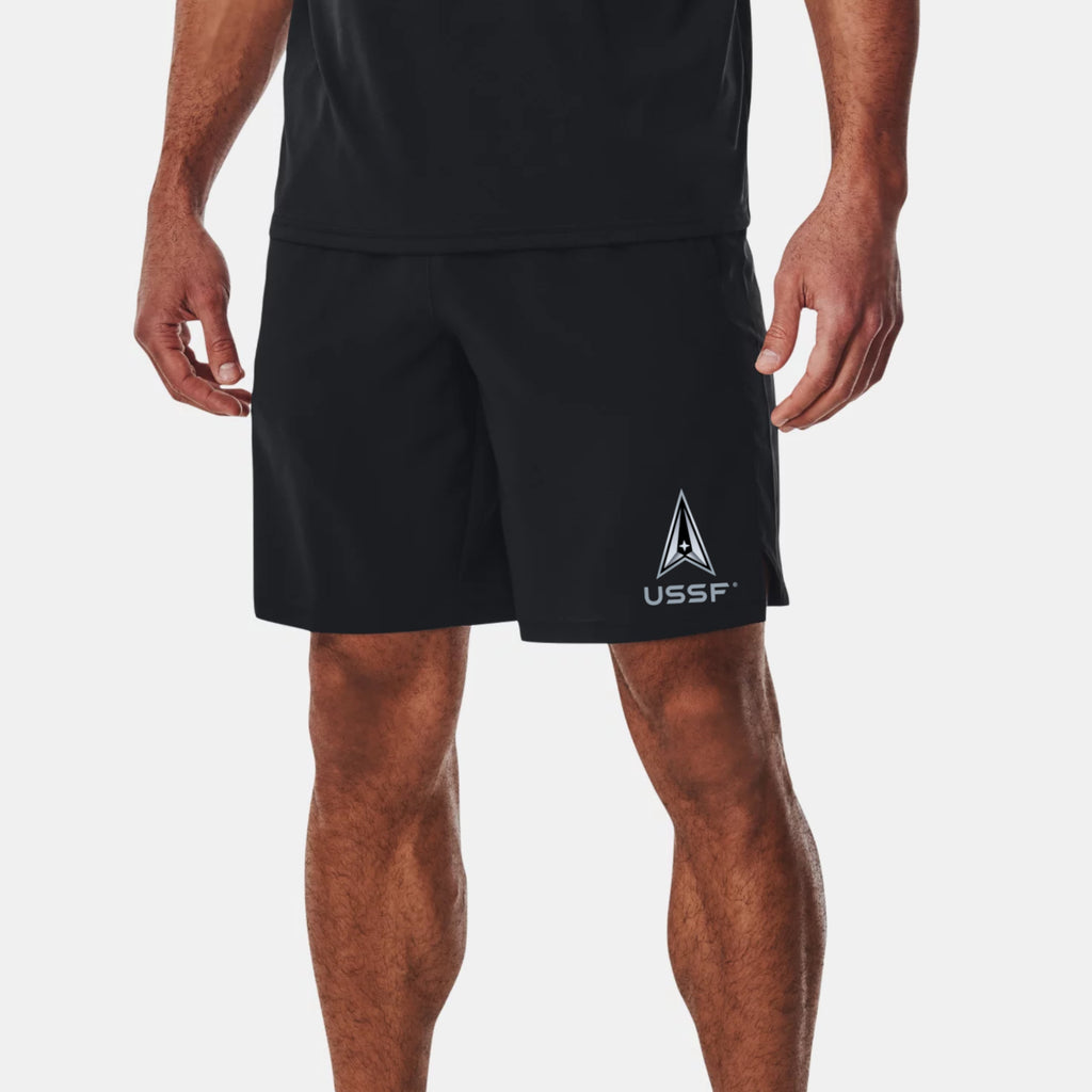 Space Force Delta Under Armour Academy Shorts (Black)
