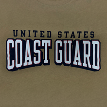Load image into Gallery viewer, United States Coast Guard 3D Performance Cotton T-Shirt (Tan)