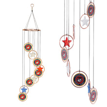 Load image into Gallery viewer, Marines Seal Patriot Spiral Wind Chimes (32inches)