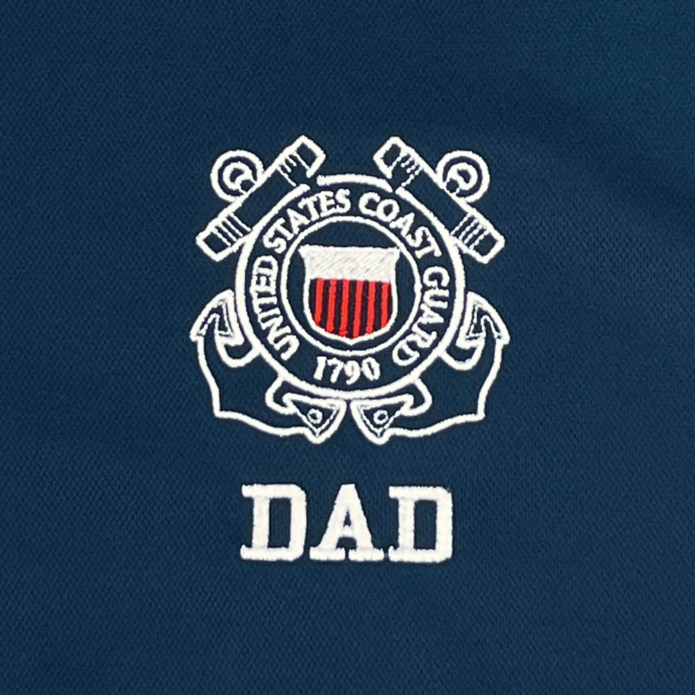 Coast Guard Dad Polo (Navy)