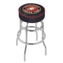 Load image into Gallery viewer, Marines EGA Backless Stool (Chrome Finish)*