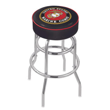 Load image into Gallery viewer, Marines EGA Backless Stool (Chrome Finish)
