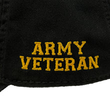 Load image into Gallery viewer, Army Star Vet Hat (Black)