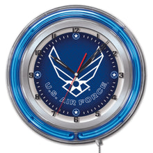 Load image into Gallery viewer, Air Force 19&quot; Double Neon Wall Clock