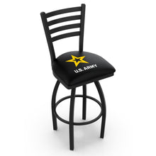 Load image into Gallery viewer, Army Star Swivel Stool with Ladder Back