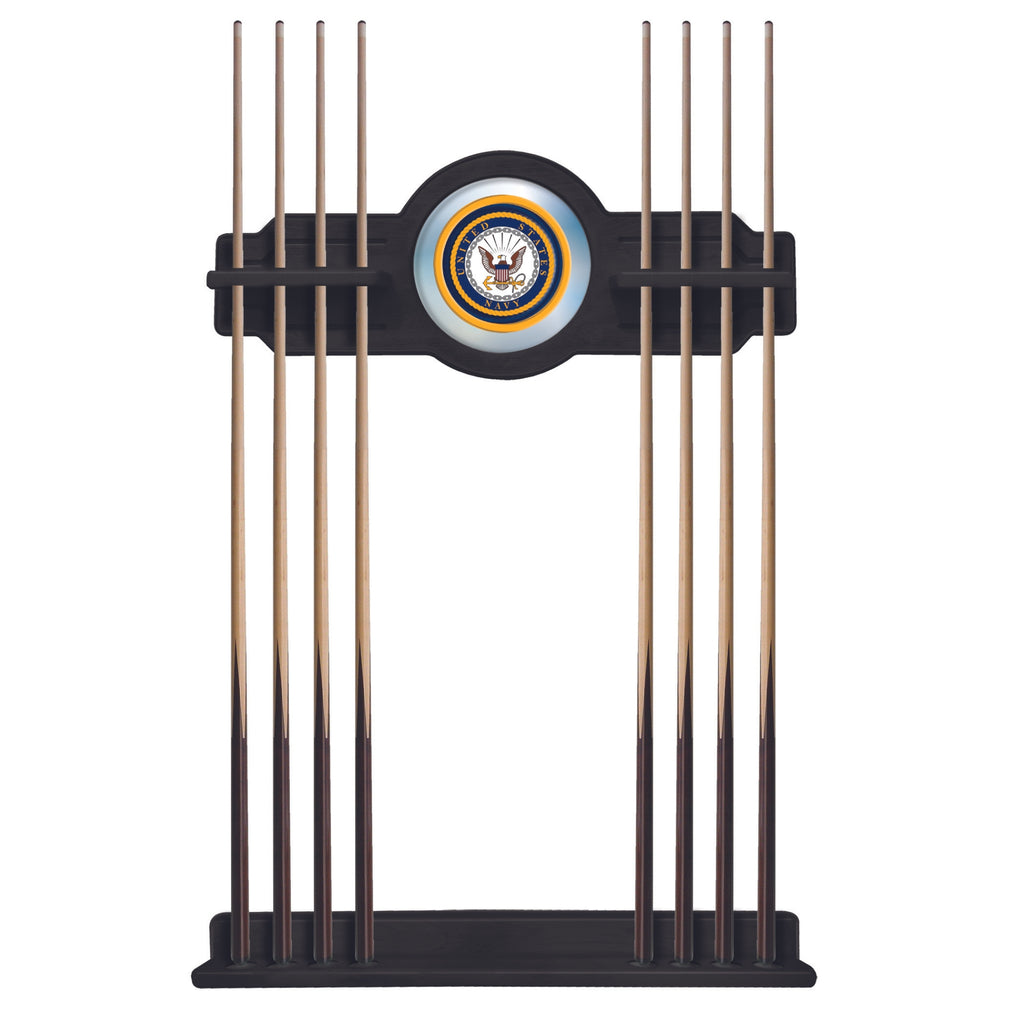 Navy Eagle Solid Wood Cue Rack