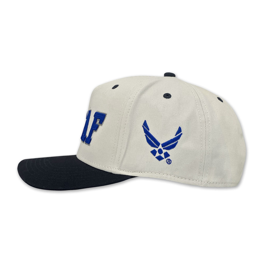 Air Force Heritage Twill Adjustable Hat (Stone/Navy)