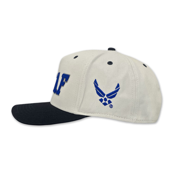 Air Force Heritage Twill Adjustable Hat (Stone/Navy)