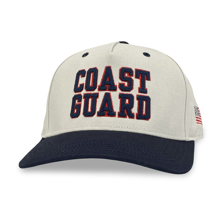 Coast Guard Heritage Twill Adjustable Hat (Stone/Navy)