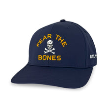 Load image into Gallery viewer, Navy Fear The Bones Skull Hat (Navy)