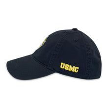 Load image into Gallery viewer, USMC EGA Twill Hat (Navy)