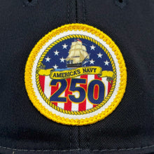 Load image into Gallery viewer, Navy 250th Anniversary Trucker Hat (Navy)