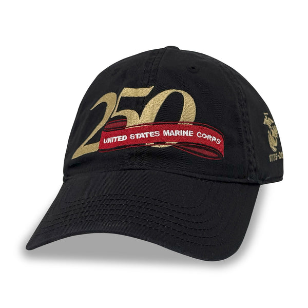 USMC 250th Anniversary Hat (Black) – Armed Forces Gear