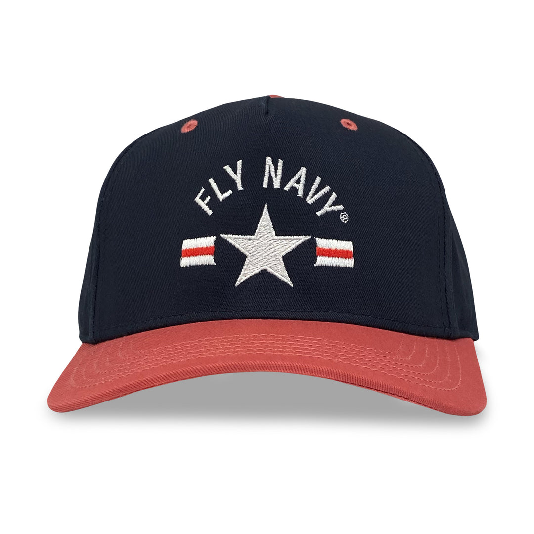 Fly Navy Heritage Twill Adjustable Hat (Navy/Red)