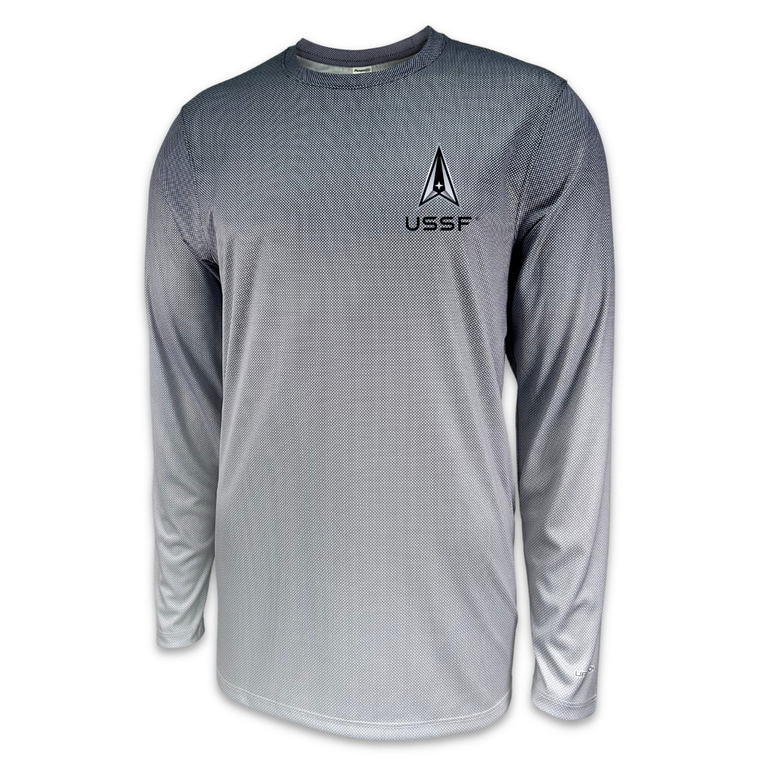 Space Force Barbados Performance Longsleeve T-Shirt (Black Charcoal)
