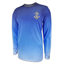 Load image into Gallery viewer, Navy Barbados Performance Longsleeve T-Shirt