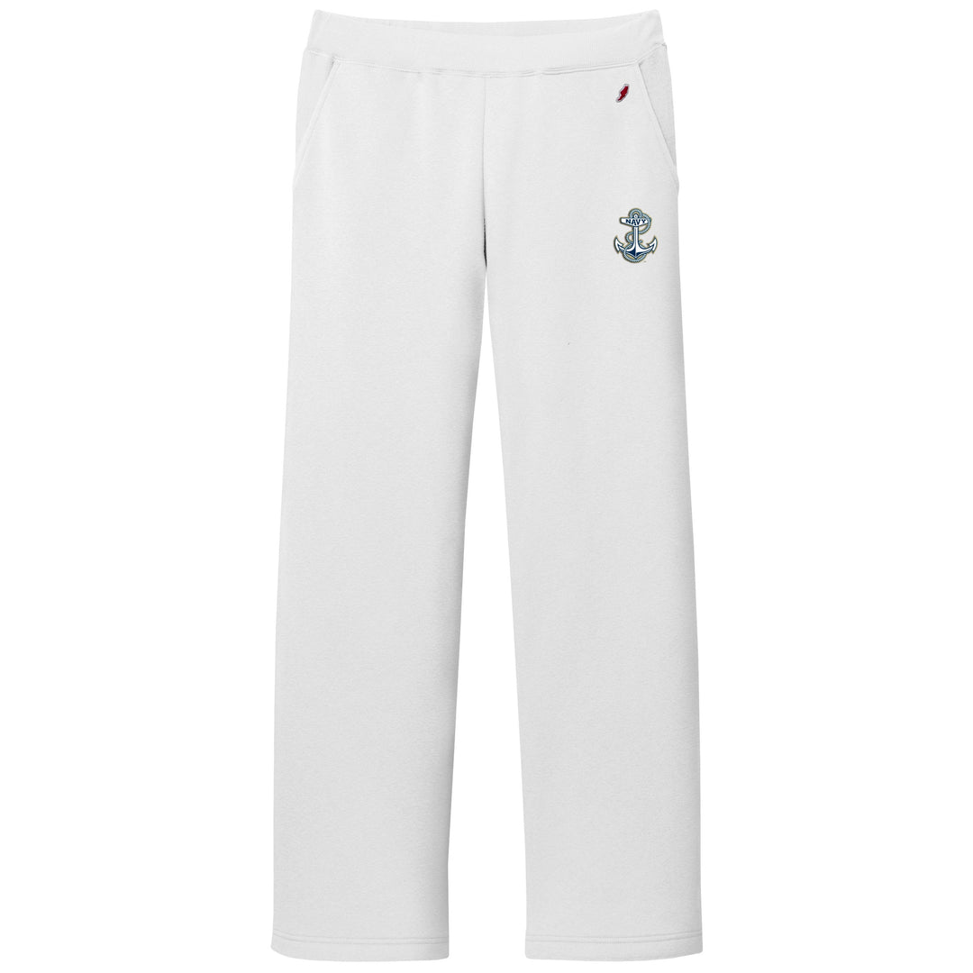 Navy Womens Reversed Fleece Pant (Sno White)*