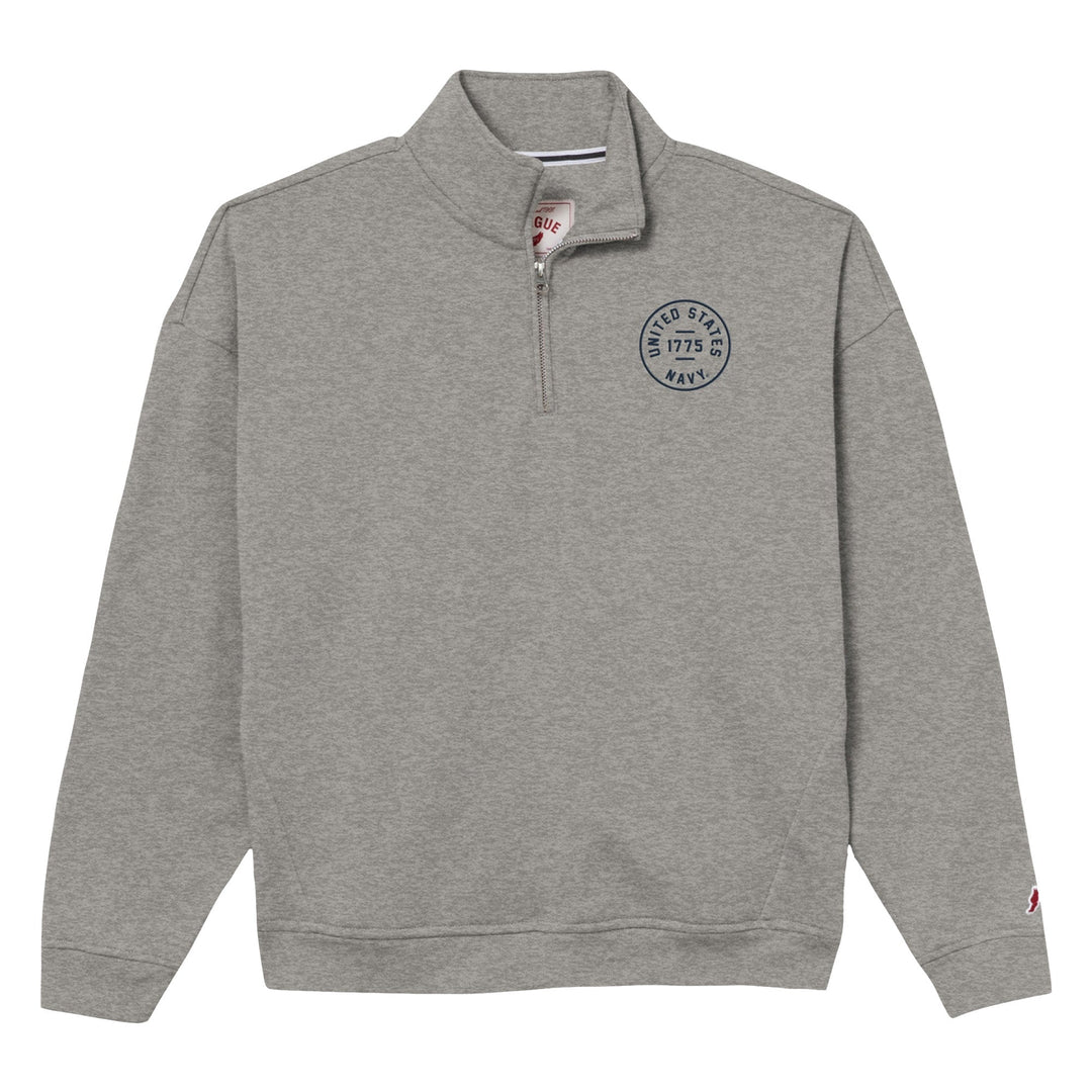 Navy Womens Victory Springs Relaxed 1/4 Zip (Fall Heather)*
