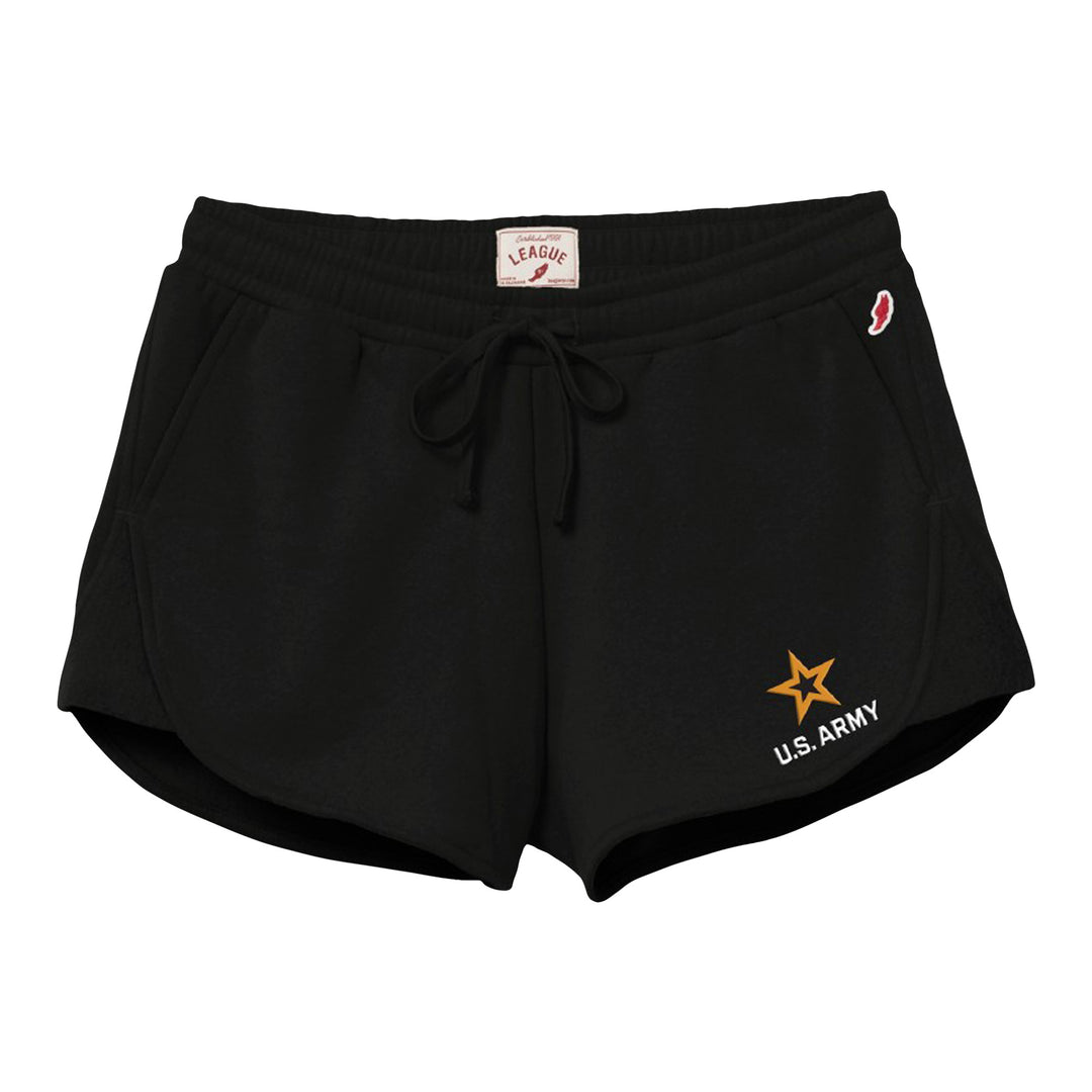 Army Womens Reversed Fleece Short (Vintage Black)*
