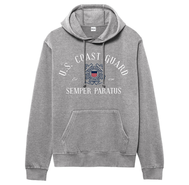 Coast Guard Weathered Fleece Hood (Heather Grey)*