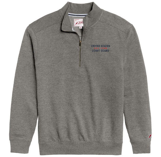 Coast Guard Men's Heritage 1/4 Zip (Fall Heather)*