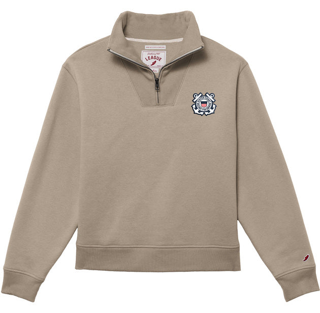 Coast Guard Womens 1991 1/4 Zip (Khaki)*