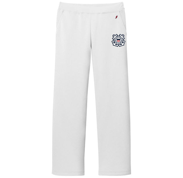 Coast Guard Womens Reversed Fleece Pant (Sno White)*