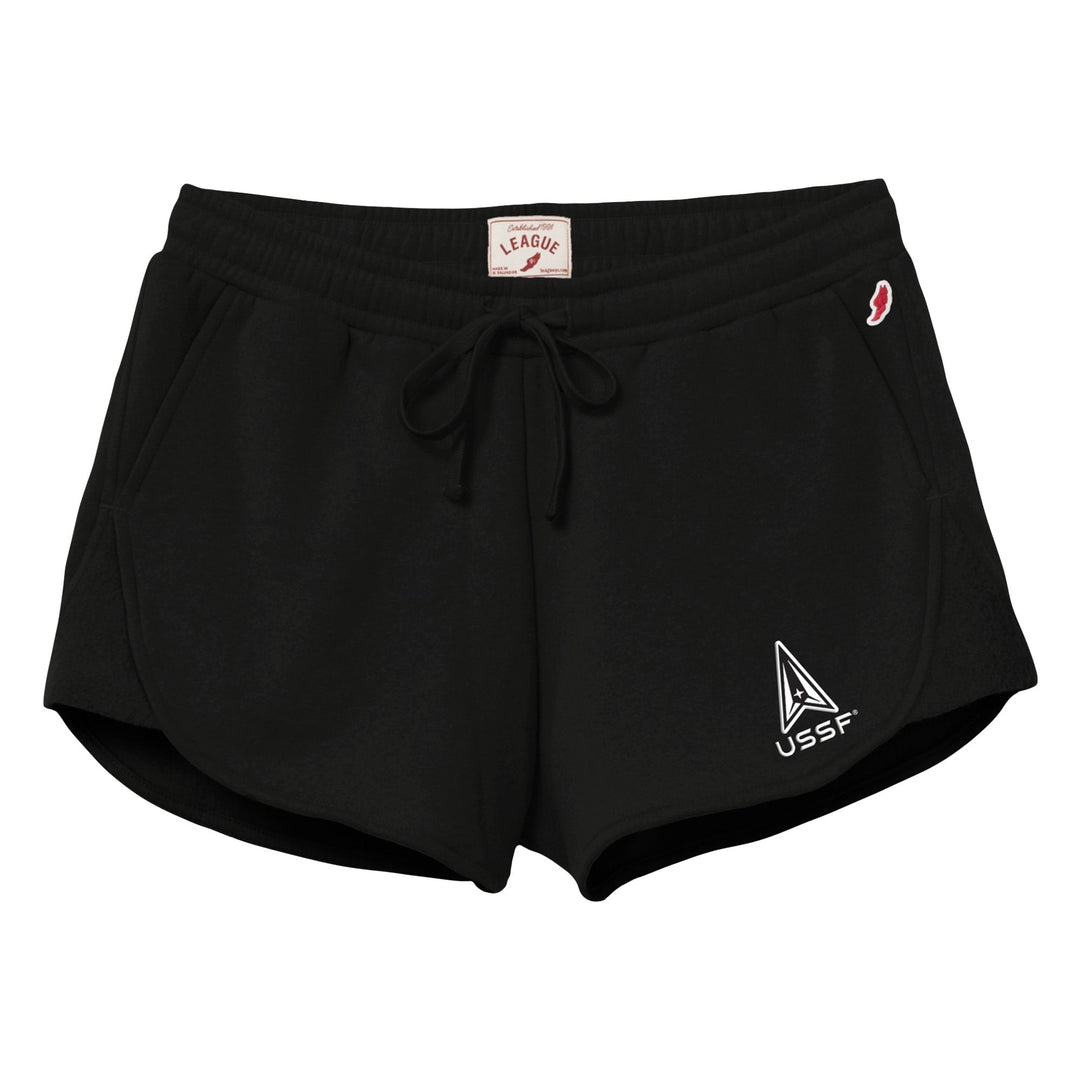 Space Force Womens Reversed Fleece Short (Vintage Black)*