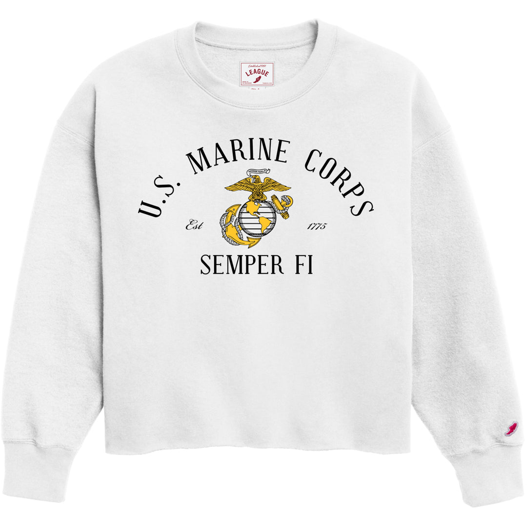 Marines Womens Reverse Fleece Oversized Midi (Sno White)*