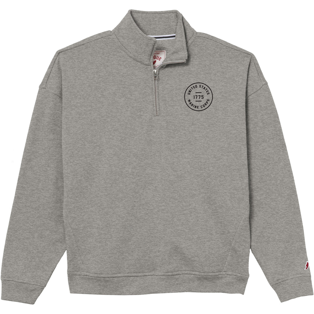 Marines Womens Victory Springs Relaxed 1/4 Zip (Fall Heather)*