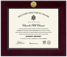Load image into Gallery viewer, United States Marine Corps Century Gold Engraved Certificate Frame (Horizontal)*