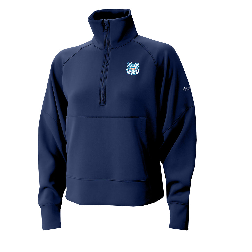 Coast Guard Seal Columbia Women's Wickhams Hills Pullover (Navy)*
