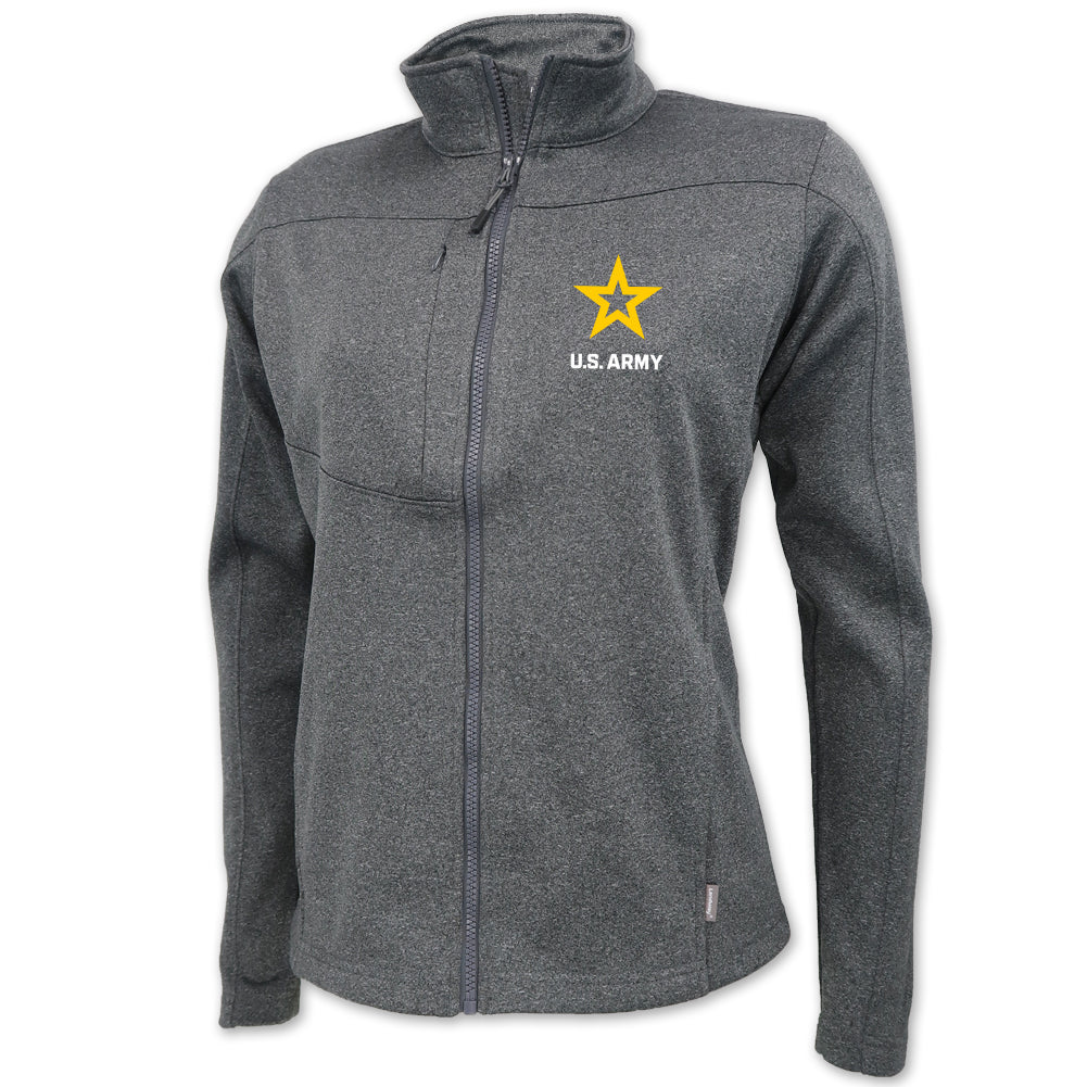 Army Star Ladies Flash Performance Knit Jacket (Dark Ash)