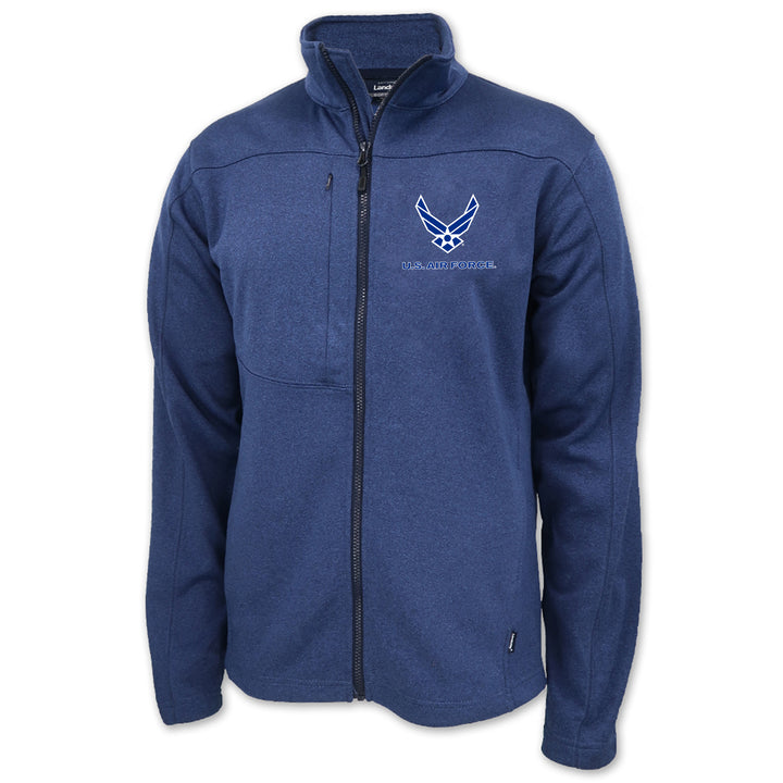 Air Force Wings Mens Flash Performance Knit Jacket (Blue)