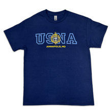 Load image into Gallery viewer, USNA Crest T-Shirt (Navy)