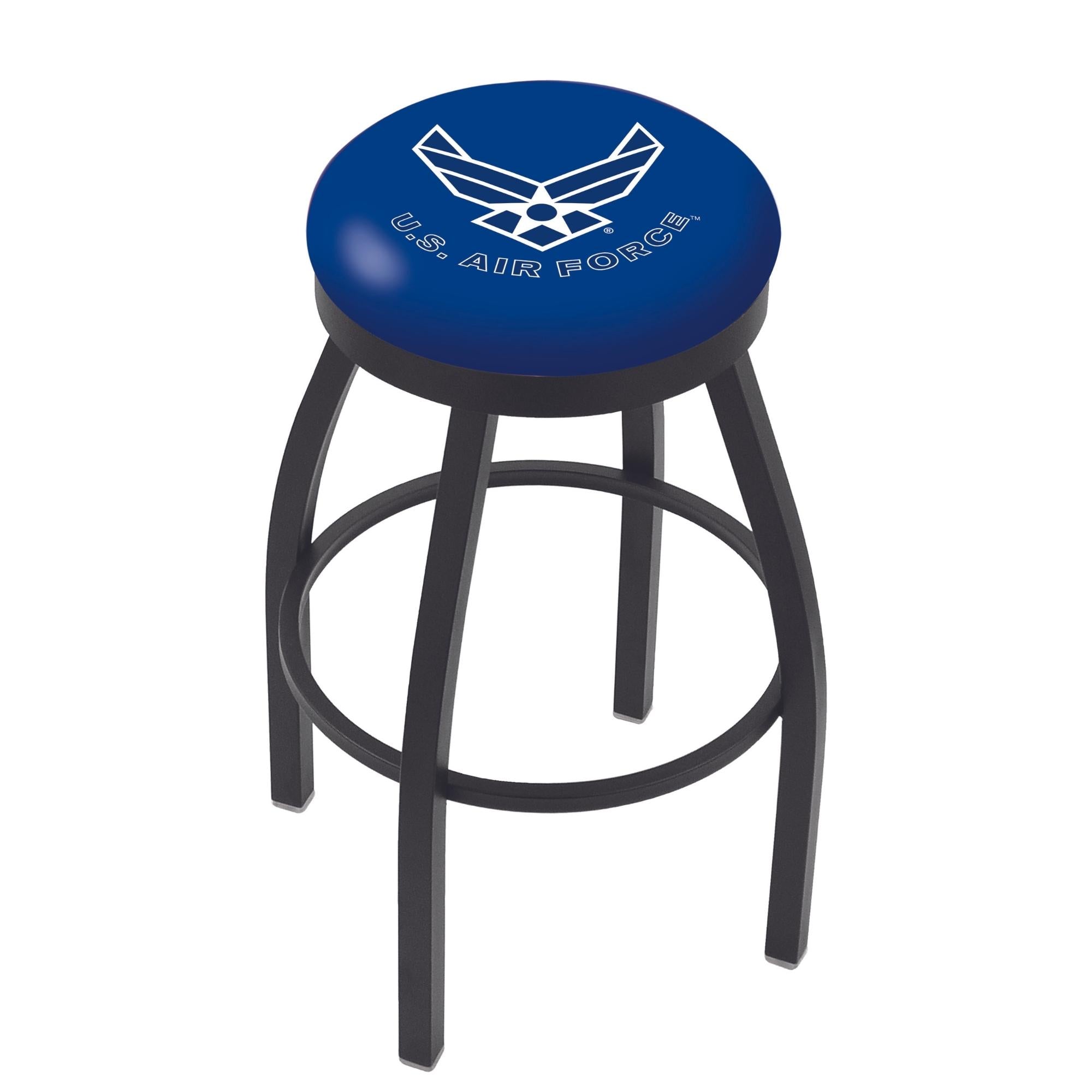 Air Force Wings Swivel Stool (Black Finish)