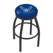 Load image into Gallery viewer, Air Force Wings Swivel Stool (Black Finish)