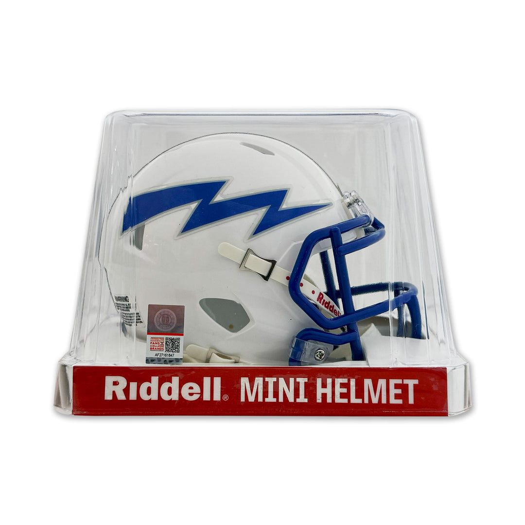 Air Force Falcons Mini Speed Football Helmet (White)