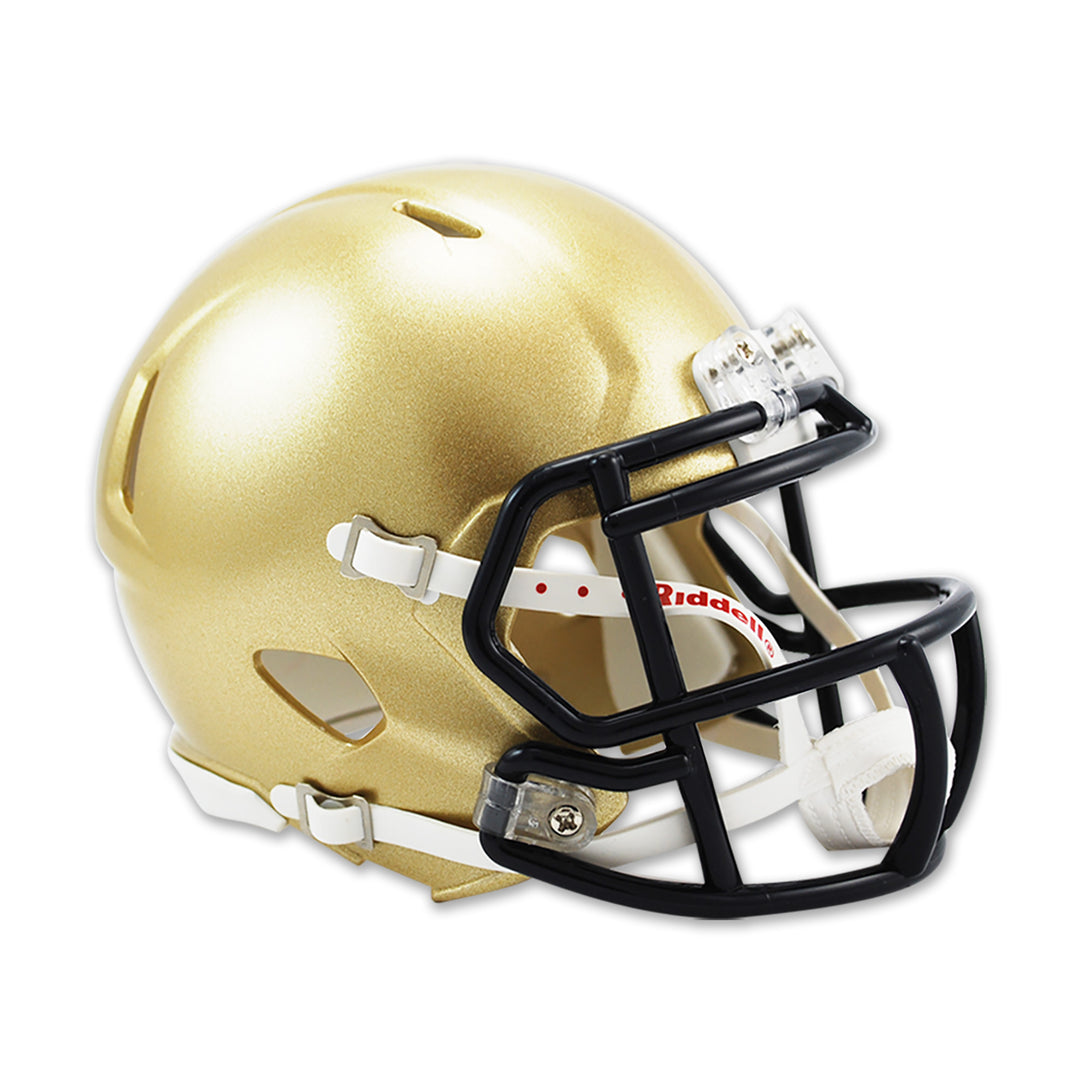 Navy Midshipmen Mini Speed Football Helmet (Gold)